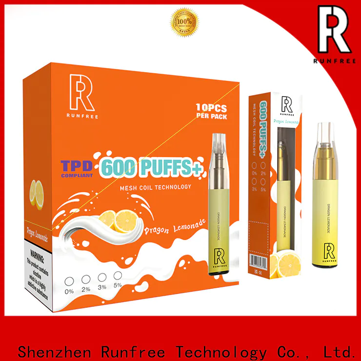 Runfree best disposable e cigarette company for smoker