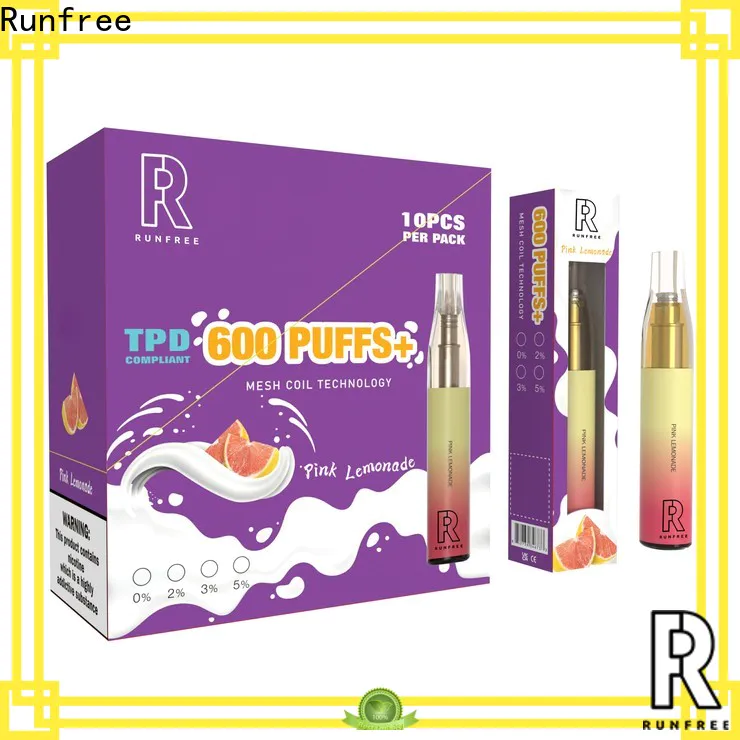 Runfree vapor wholesale supply brand for e cig market