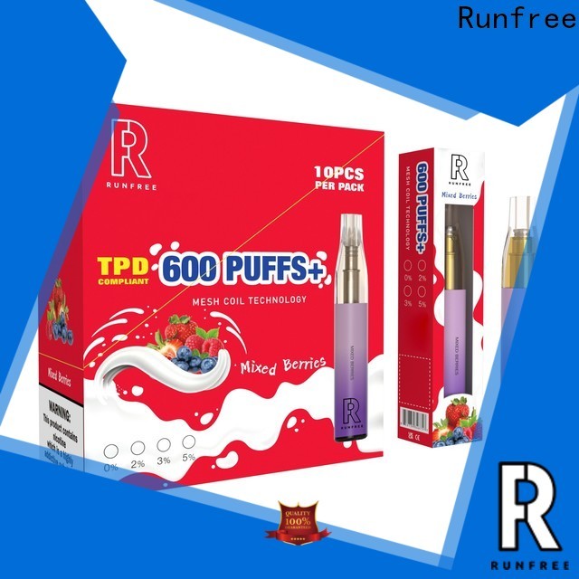 Runfree easy to use best vapor cigarettes brand as gift