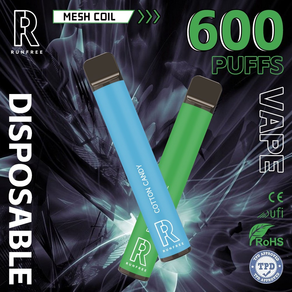 RUNFREE 600 Puffs Disposable Pod Device CE Certificate