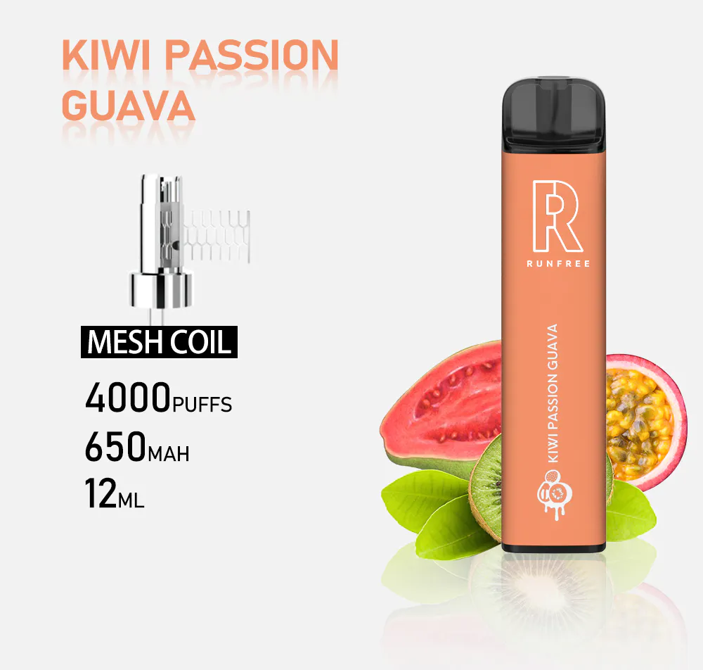 Runfree 4000 Puff Wholesale Disposable Electronic Cigar 10ml Oil Stainless Steel Rechargeable