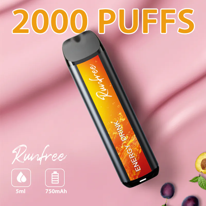 2000 Puff 5ml Disposable Electronic Vape Pen Fruity flavour with PCTG Material