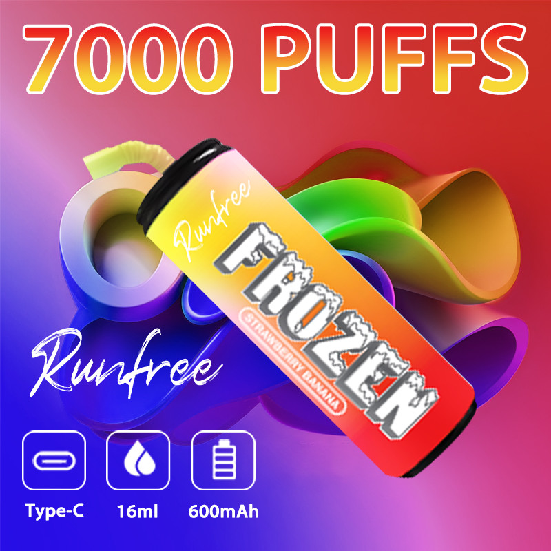 7000 Big Puffs Vape Disposable Electric Hookah 5% Nicotine Rechargeable Wholesale E-cigarette