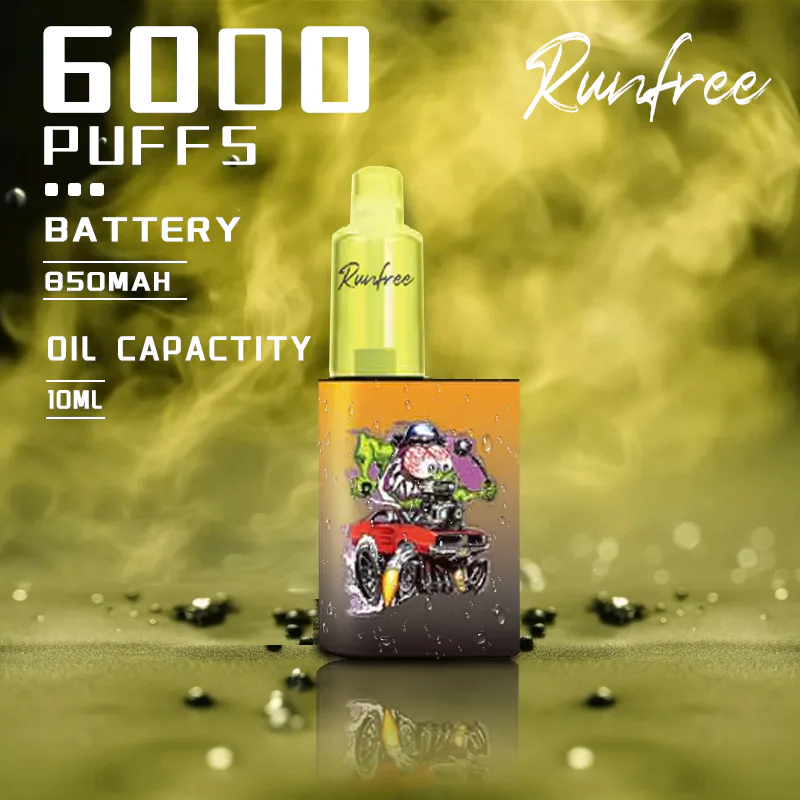 6000 Puff Box Shape Vape Rechargeable RGB Flash Light Disposable Visible Oil Cup E-Cigarette Wholesale