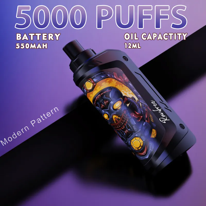 New Inventions Custom Vape 5000 Puffs 0%-5% Nicotine 12ml Oil Wholesale Runfree Adjustable Airflow Disposable E-cigarette